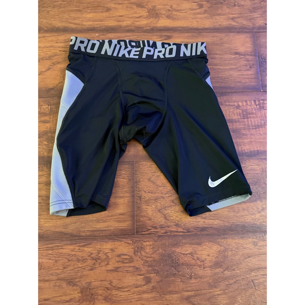 Nike Pro Hyperstrong MLB Compression Sliding Shorts Black Gray‎ Men's Small